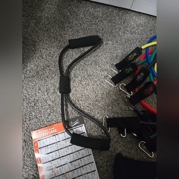 Resistance Bands Set, 10-50lbs Resistance, Sculpt Your Body, XLight-XHeavy, New - Picture 8 of 16